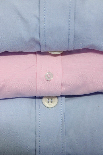 Zara Womens Cotton Long Sleeve Button Down Blouse Pink Size M L XL Lot 3