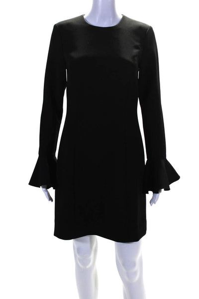 Michael Michael Kors Womens Bell Sleeve Knee Length Sheath Dress Black Size 4