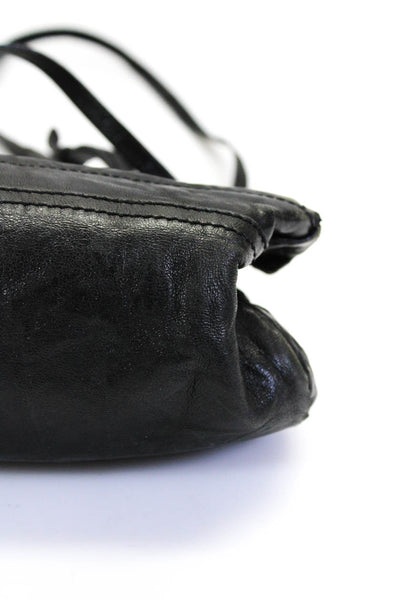 Givenchy Womens Black Leather Pandora Double Zip Crossbody Bag Handbag