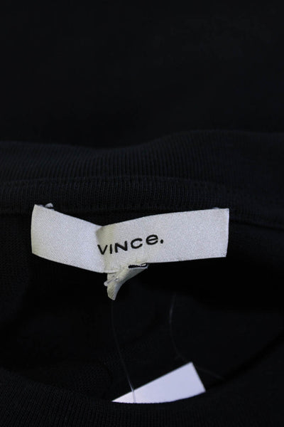 Vince Womens Cotton Short Sleeve Tie Waist Knee Length T-shirt Blue Size S