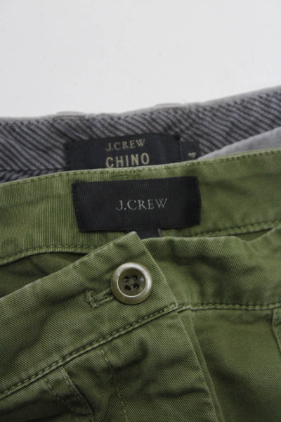 J Crew Chino Womens Pocket Front Khaki Chino Shorts Green Gray Size 4 Lot 2