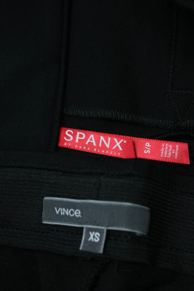 Spanx Vince Womens Elastic Waist Stretch Leggings Pants Black Size XS S Lot 2