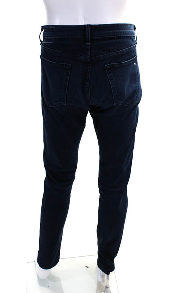 Rag & Bone Mens Button Fly Dark Wash Fit 1 Extra Slim Cut Jeans Blue Size 33
