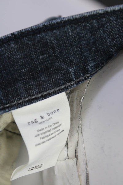 Rag & Bone Mens Dark Wash Fit 1 Skinny Jeans Blue Denim Size 33x32
