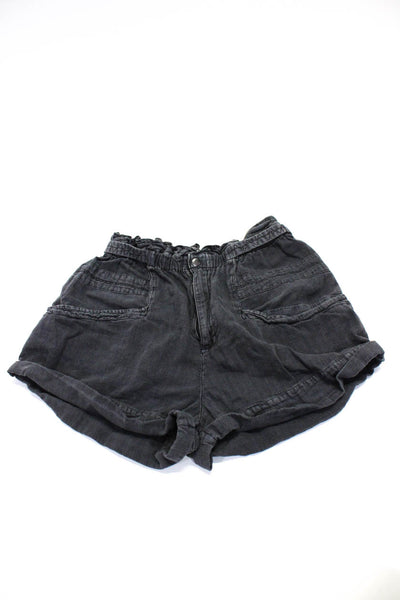 Free People Sanctuary Frame Womens High-Rise Cotton Shorts Gray Size L 31 Lot 2