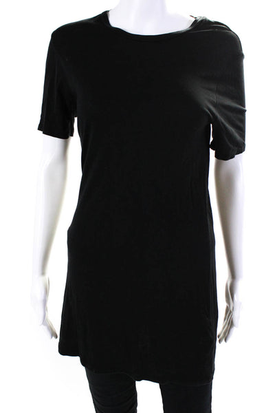 Reformation Womens Round Neck Short Sleeve Pullover T-Shirt Black Size XS