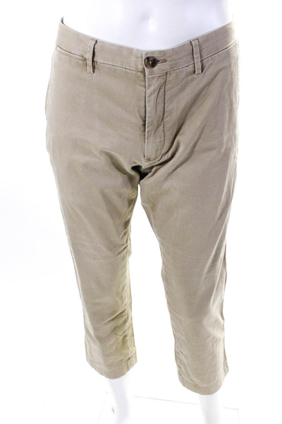 Polo Ralph Lauren Men's Flat Front Straight Leg Chino Pant Khaki  Size 34
