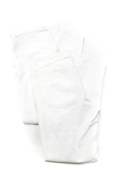 AG Women's Women's Three Pockets Straight Leg Pant White Size 30 Lot 2