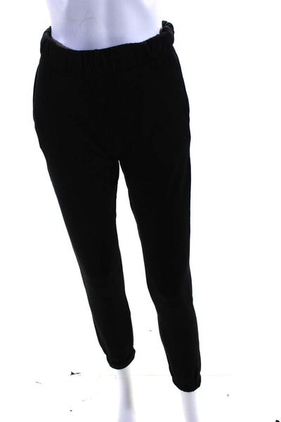 Les Girls Les Boys Womens Logo Print Sweatpants Black Size Extra Small