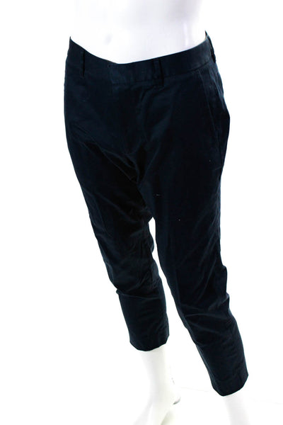 Bonobos Mens Zipper Fly Pleated Slim Cut Trouser Pants Navy Cotton Size 32x28