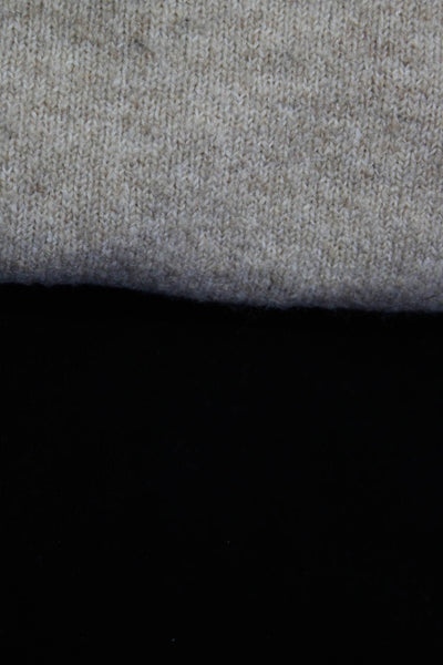 Zara Knit MNG Womens Knit Round Neck Long Sleeve Top Black Size M S Lot 2