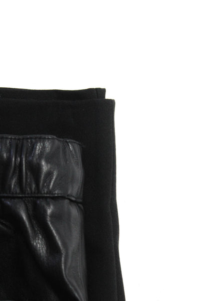 Zara Womens Drawstring Darted Ruched Straight Dress Pants Black Size M L Lot 2
