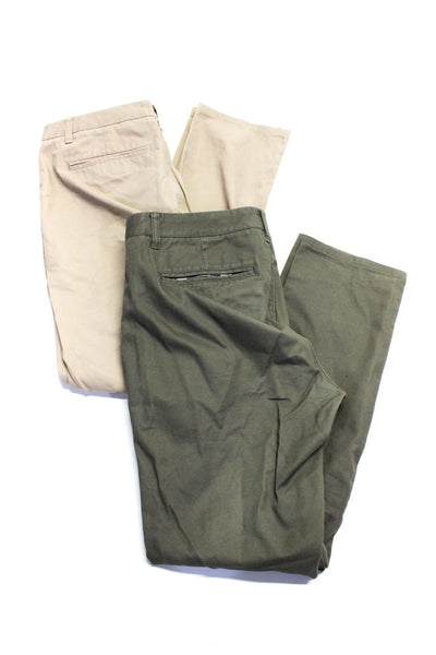 Bonobos Mens Khaki Pants Beige Green Cotton Size 32X32 Lot 2