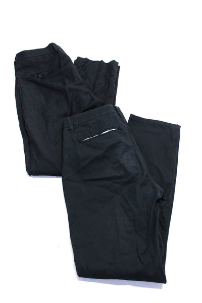 J Crew Bonobos Mens Dress Khaki Pants Black Size 32X32 Lot 2