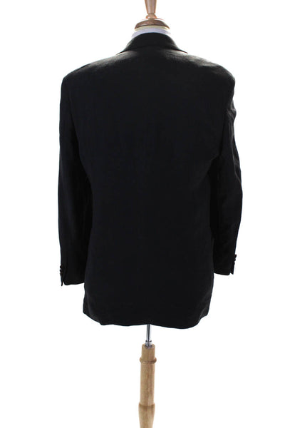 Boss Hugo Boss Mens Three Button Blazer Jacket Gray Wool Size 40 Long