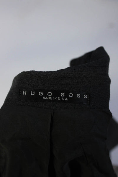 Boss Hugo Boss Mens Three Button Blazer Jacket Gray Wool Size 40 Long