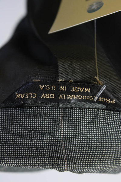 London Shop LTD. Mens Wool Notch Collar Two Button Suit Jacket Gray Size 42 L