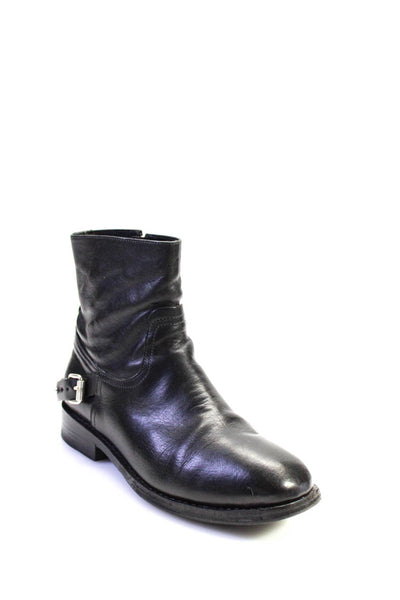 Rag & Bone Womens Leather Zip Up Ankle Boots Black Size 39 9