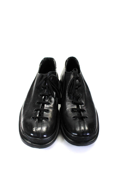 Cole Haan Mens Round Toe Lace Up Derby Shoes Oxfords Black Leather Size 11