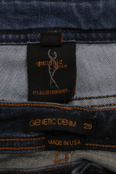 Genetic Denim Women's Midrise Medium Wash Skinny Denim Pant Size 30 Lot 2
