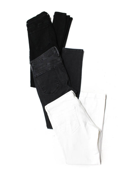 AG Women's Midrise Five Pockets Straight Leg Denim Pant White Size 30 Lot 3