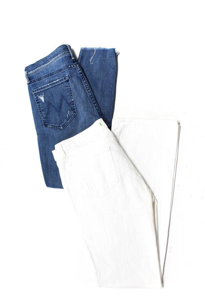 J Brand Women's Midrise Five Pockets Straight Leg Denim Pant White Size 30 Lot 2