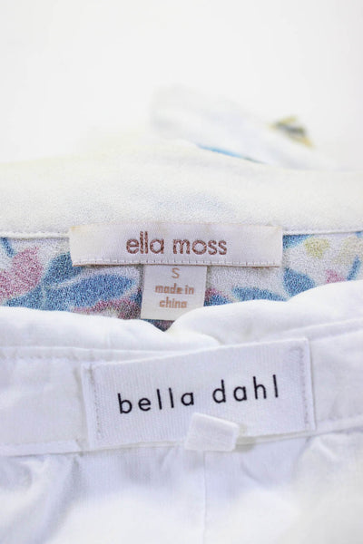 Bella Dahl Ellla Moss Womens Sleeveless Button-Up Blouses White Size XS Lot 2