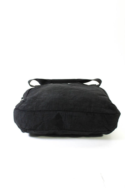 Kipling Womens Black Zip Large Top Handle Satchel Bag Handbag