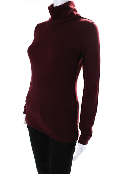 Inhabit Womens Red Cashmere Cowl Neck Long Sleeve Pullover Sweater Top Size S