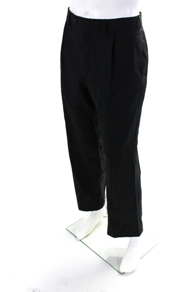 Lauren Ralph Lauren Mens Black Wool Total Comfort Straight Dress Pants Size 40