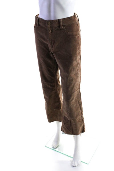 DL1961 Womens Cotton Corduroy High Rise Straight Leg Jeans Brown Size 29