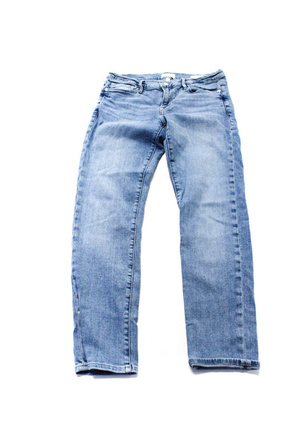 Frame Flog Womens Denim Skinny Jeans Straight Leg Pants Blue Size 28 29 Lot 2