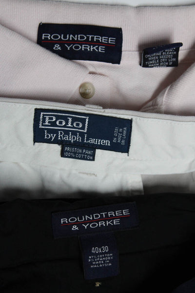 Roundtree & Yorke Polo Ralph Lauren Mens Pants Pink Polo Shirt Size L 40 38 Lot3