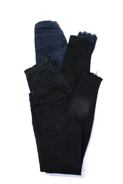 Just Black Frame J Brand Womens Cotton Skinny Leg Jeans Blue Size EUR24 25 Lot 3
