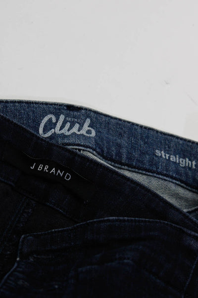 J Brand Club Womens Cotton High-Rise Skinny Jeans Navy Size 27 29 Lot 2