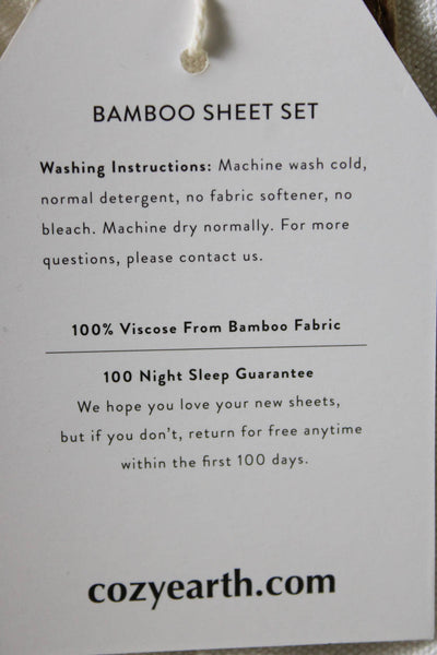 Cozy Earth Linen Sheet Set - Light Grey - King