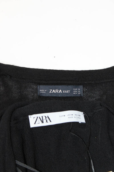 Zara Womens Leopard Print Sweater Blouse Cardigan Size XL Medium Lot 2