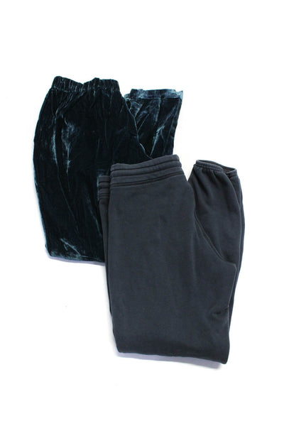 UGG Leo & Sage Womens Fleece Lined Velour Jogger Pants Blue Size Small Lot 2