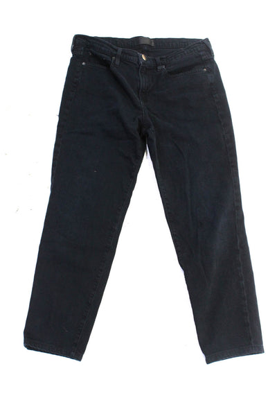 Vince Mens Cotton Flat Front Straight Leg 5 Pocket Causal Pants Blue Size 29