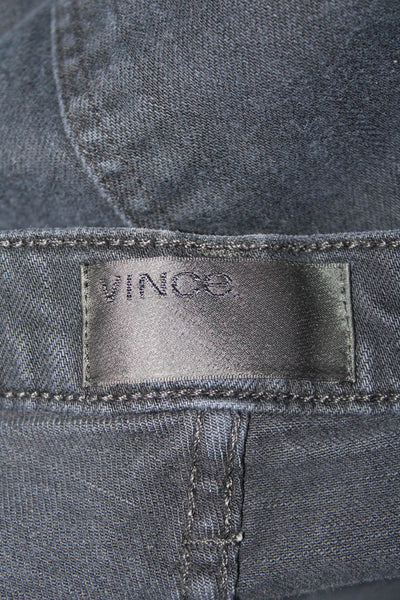 Vince Mens Cotton Flat Front Straight Leg 5 Pocket Causal Pants Blue Size 29