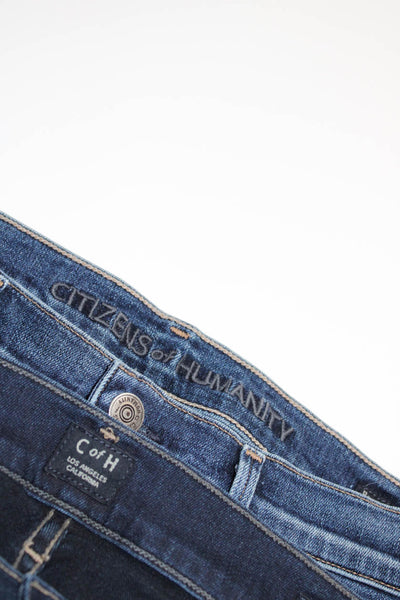 Citizens of Humanity Womens High Rise Skinny Jeans Blue Denim Size 27 29 Lot 2