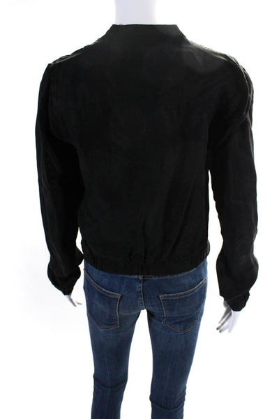 BLANKNYC Women's Long Sleeves Asymmetrical Pockets Jacket Black Size XS