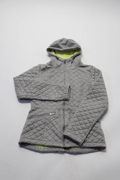 J Crew Women's Long Sleeves Full Zip Pocket Quilted Coat Green Size S Lot 2