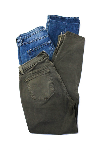 Amo J Brand Womens Cotton 5 Pocket Mid-Rise Bootcut Jeans Blue Size 26 Lot 2