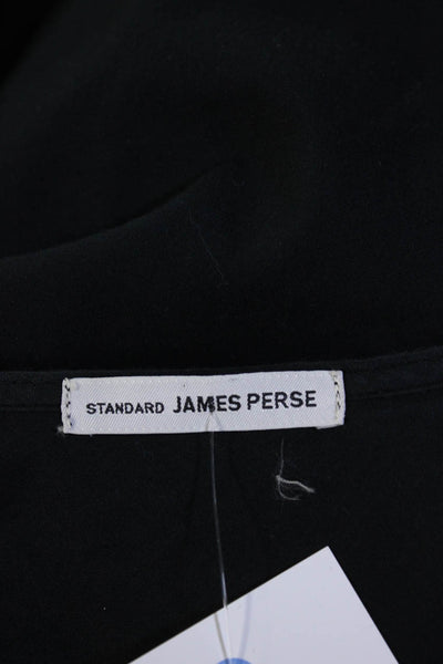 Standard James Perse Womens Lightweight Open Front Waterfall Jacket Navy Size 4