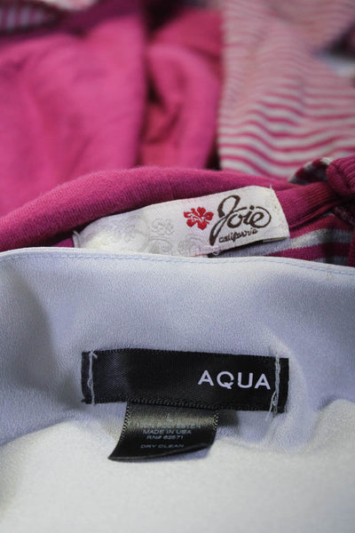 Aqua Joie Womens Lace Hem Tank Top Long Sleeve Hoodie Size Large Lot 2