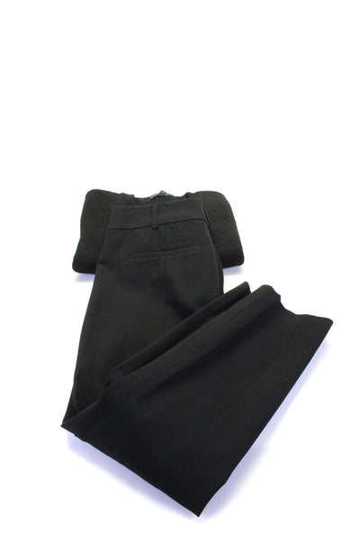 Banana Republic Anthropologie Womens Sweater Slim Leg Pants Black 10 Medium Lot2
