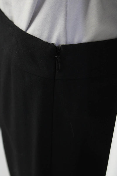 Lafayette 148 New York Womens Knee Length Pencil Skirt Black Wool Size 8