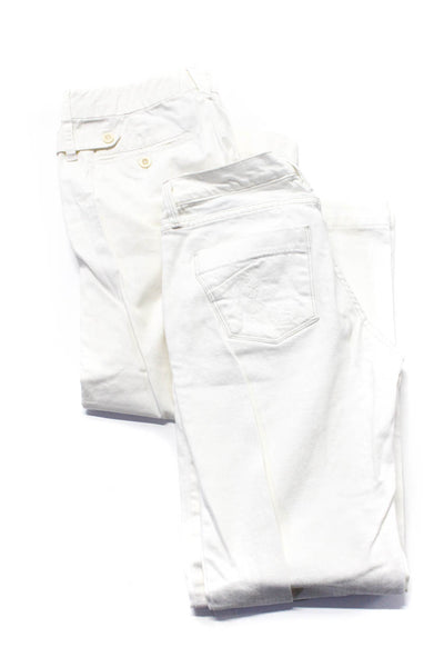 Dry Aged Denim Vince Womens Mid Rise Flared Jeans White Size 30 6 Lot 2