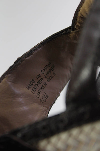 Michael Michael Kors Womens Brown Leather Tassel Detail Sandals Shoes Size 10M